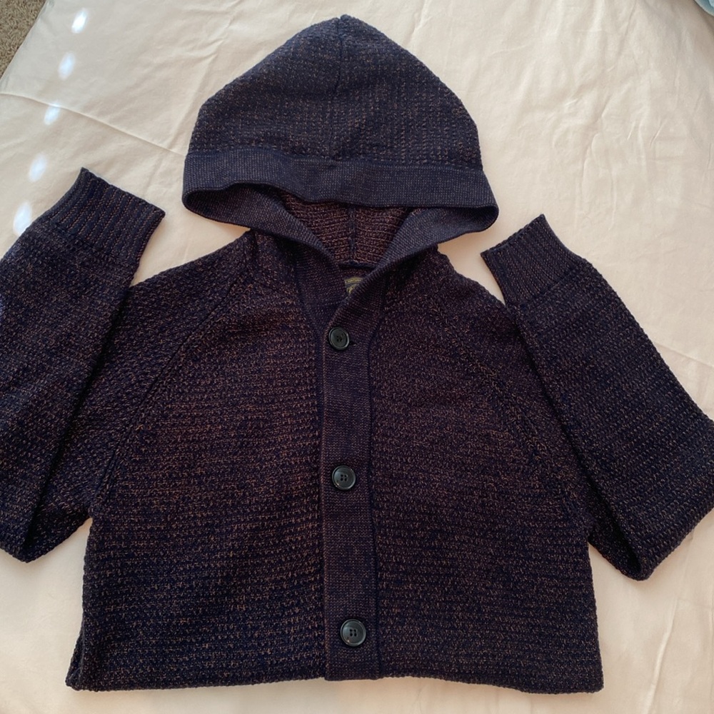 NWT Lucky Brand Plaited Chunky Thermal Hoodie Sweater Size Large